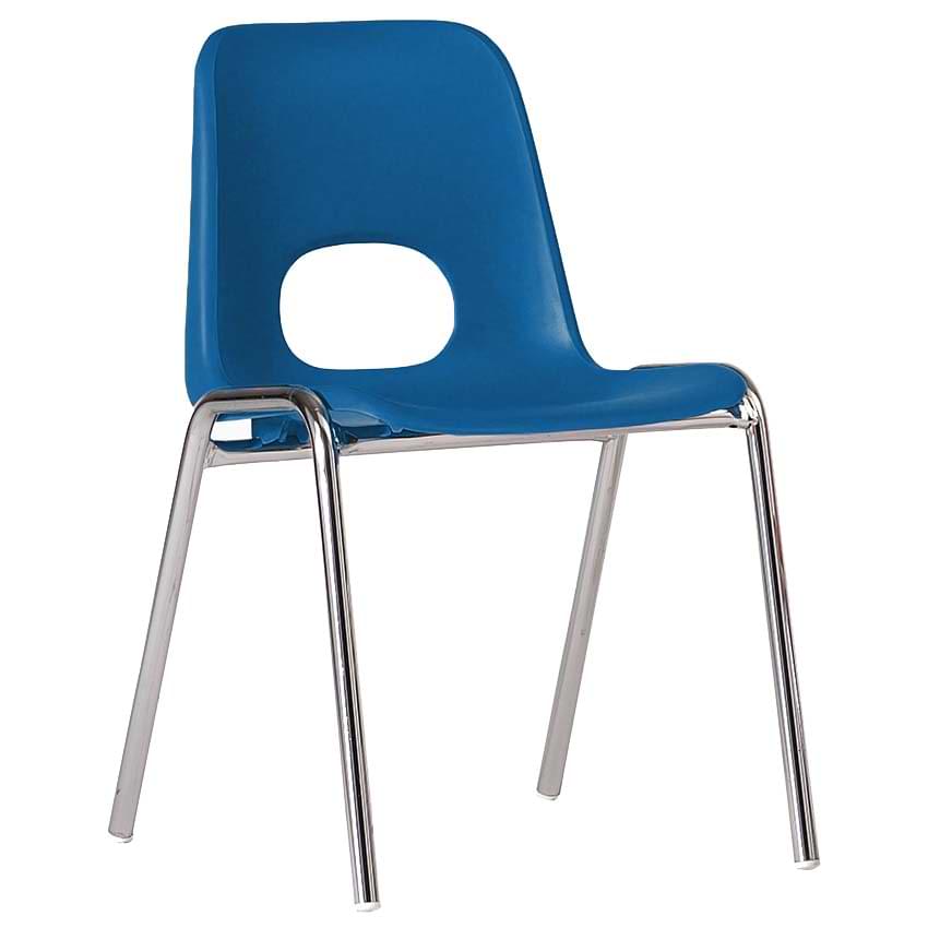 Chaise coque enfant empilable Arthur M2 - Bleu RAL 5005