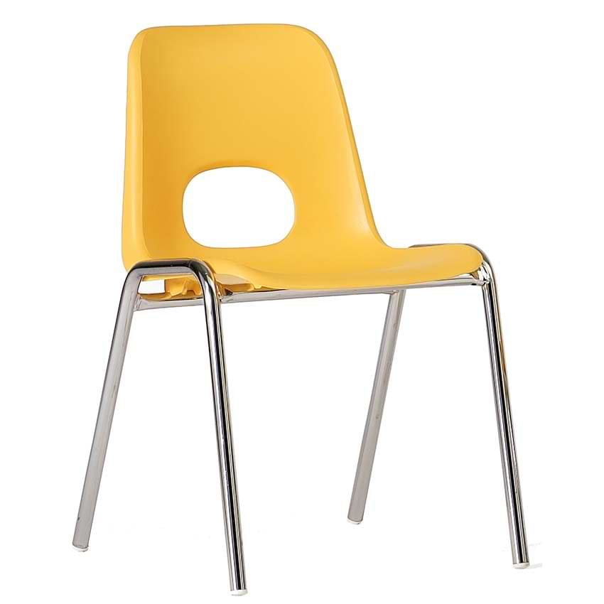 Chaise coque enfant empilable Arthur M2 - Jaune RAL 1023