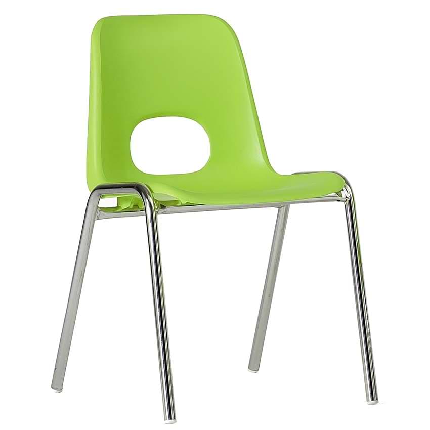 Chaise coque enfant empilable Arthur M2 - Vert pistache