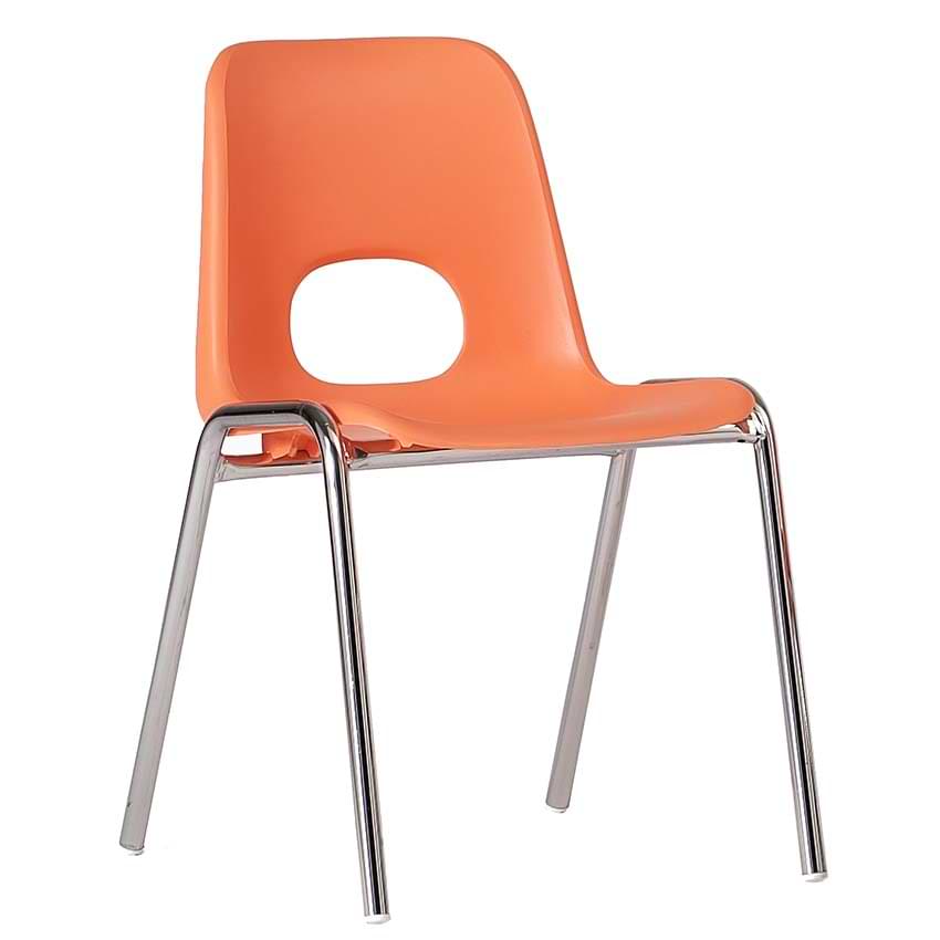 Chaise coque enfant empilable Arthur M2 - Saumon