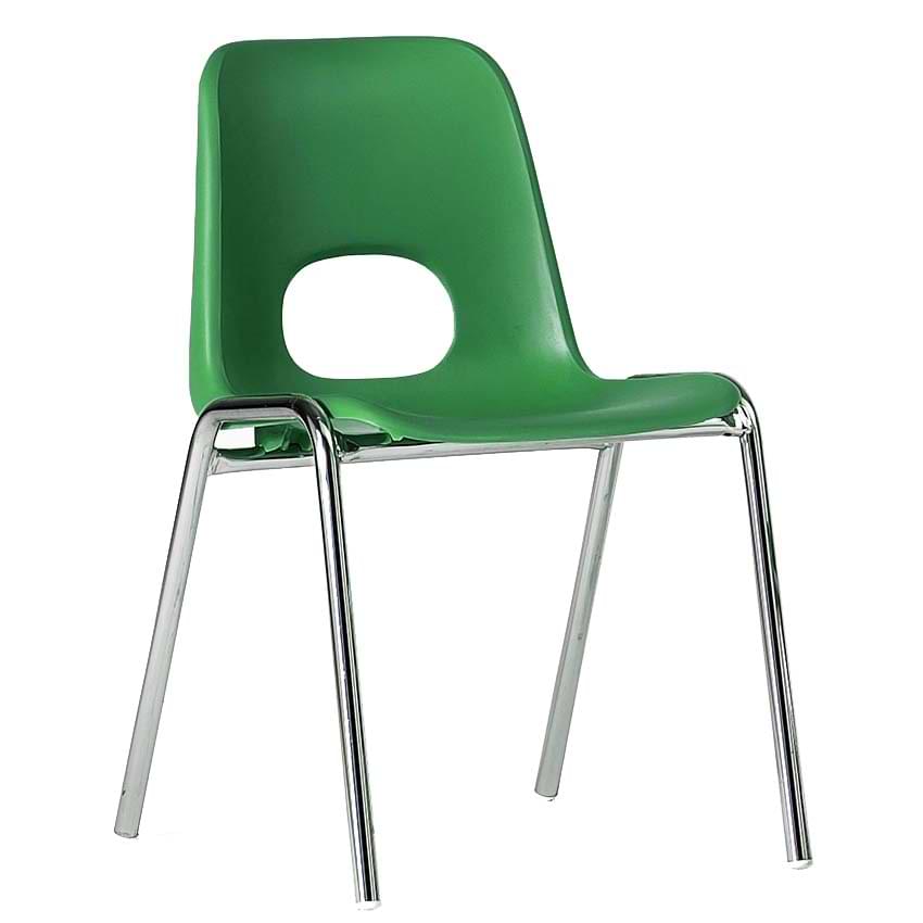 Chaise coque enfant empilable Arthur M2 - Vert
