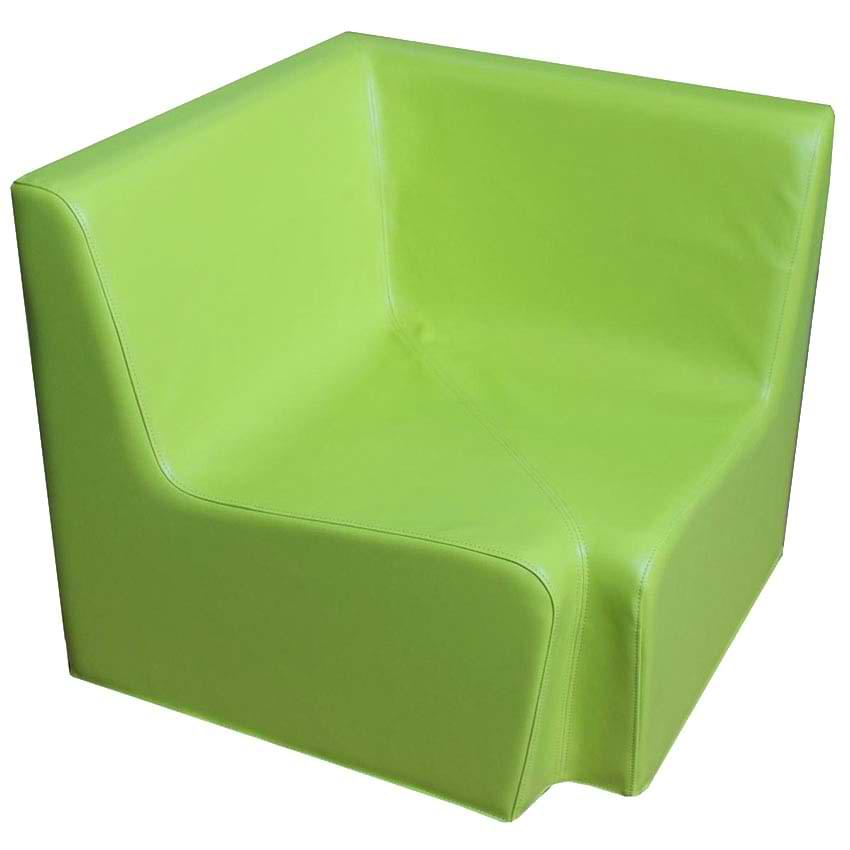 Chauffeuse angle intérieur 90° assise H. 32 cm - H. 60 X L. 67 X P. 67 cm