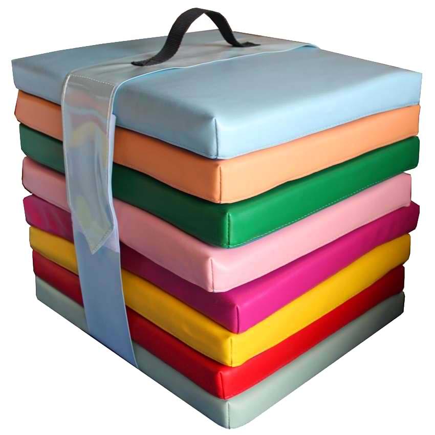 Jeu de 8 coussins 40 X 35 cm - Teintes vives