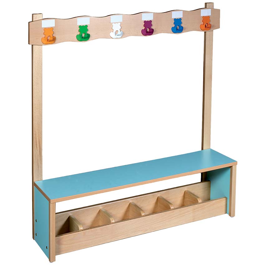 Banc vestiaire Murmure - Finition verni naturel