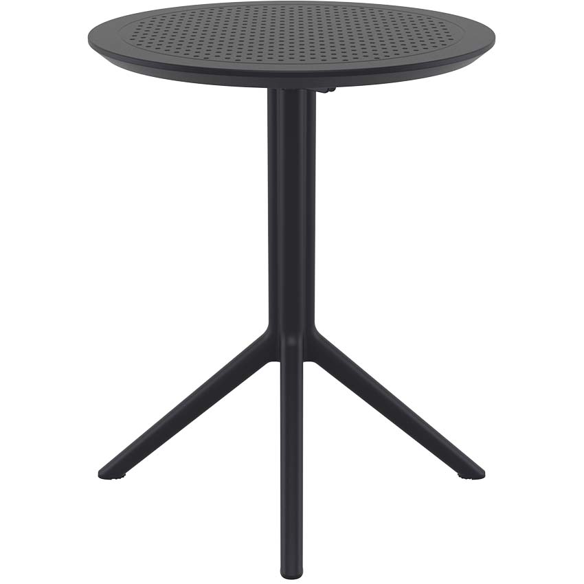 Table ronde bistrot - Noir