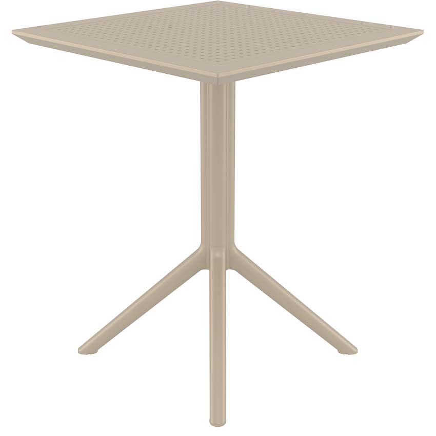 Table bistrot carrée - Noir