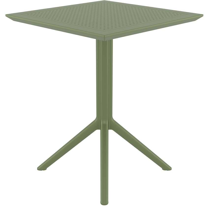 Table bistrot carrée - Noir