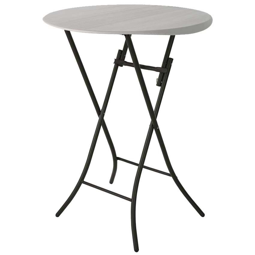 Table pliante mange-debout Lifetime - Blanc
