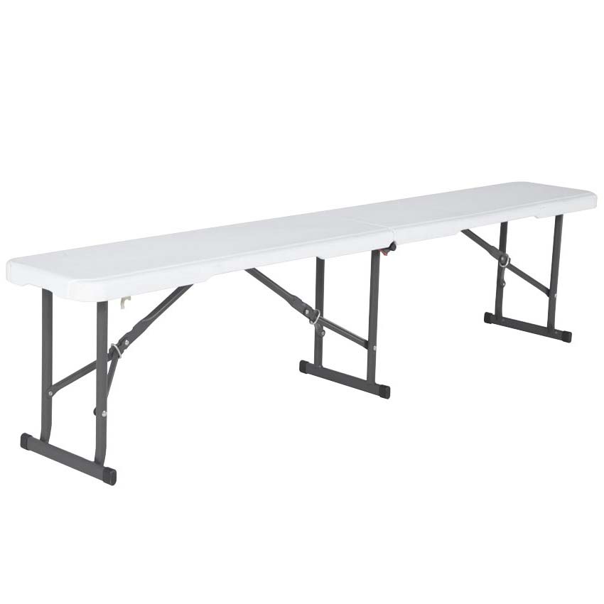 Banc pliant Lifetime - H. 42 X L. 183 X P. 29 cm