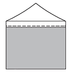 Mur PVC plein - 3 m
