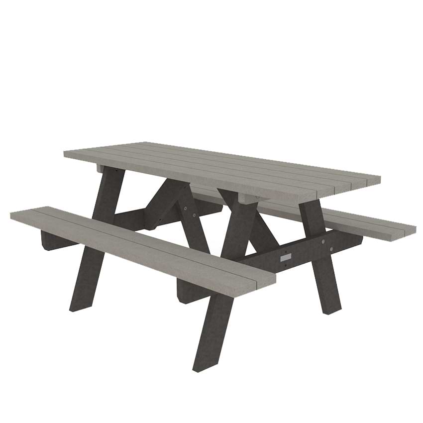 Table pique-nique matière recyclée - Version standard - Marron