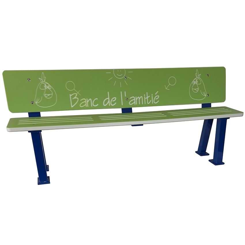 Banc école "Banc de l'amitié" - Assise H. 400 mm