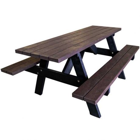 Table pique-nique recyclée L. 180 cm - Version standard