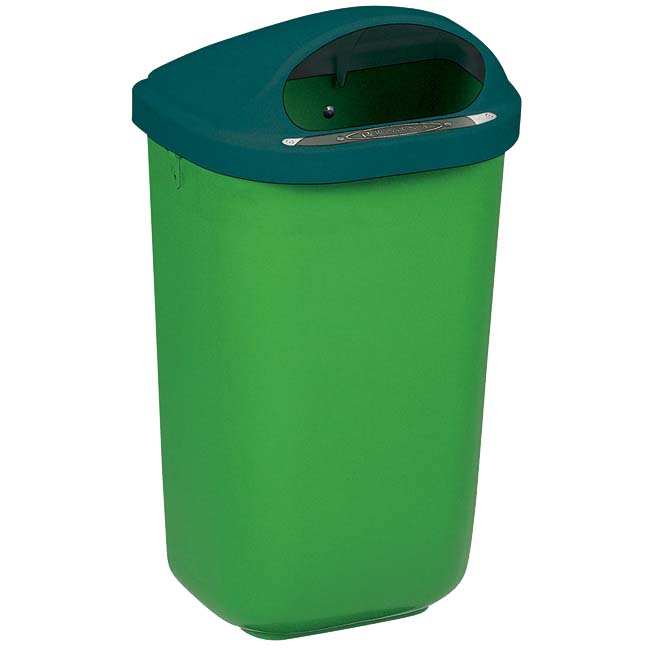 Poubelle Xerios corps vert - tête grise