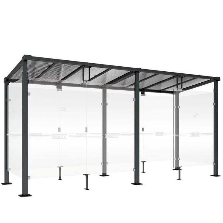 Abri fumeurs Milan - L. 5000 mm