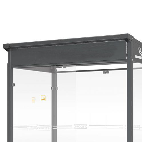 Option : Coupe vent de façade (Sérigraphie non fournie)