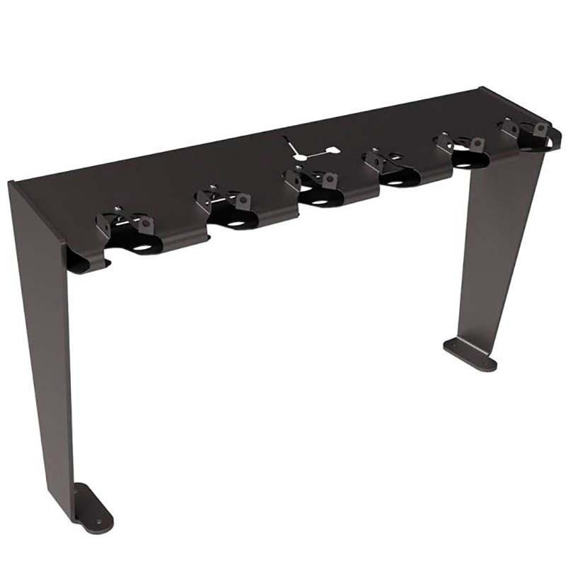 Support trottinettes tôle 6 places - Sur pieds