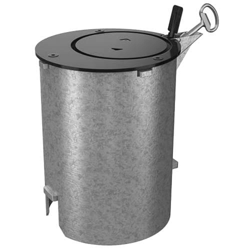 Fourreau d'amovibilité verrouillable pour borne D. 270 mm