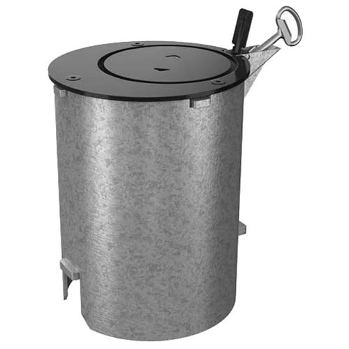 Fourreau d'amovibilité verrouillable pour borne D. 160 mm