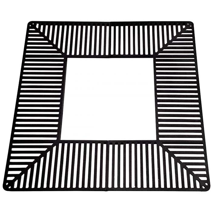 Grille d'arbre carrée peint au RAL - 1500 X 1500 mm