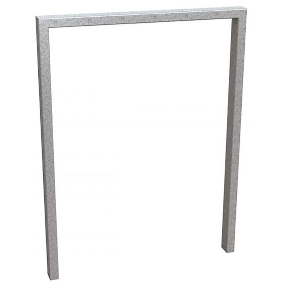 Appui vélo Milan avec signalétique vélo (sur platines)