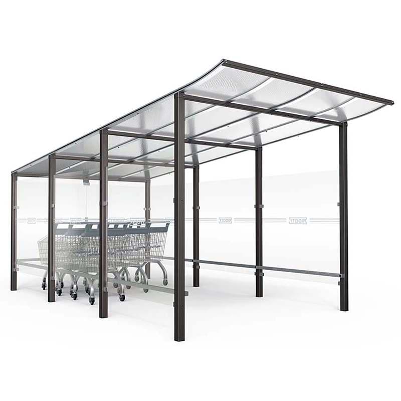 Abri pour chariots magasin - Scellement direct