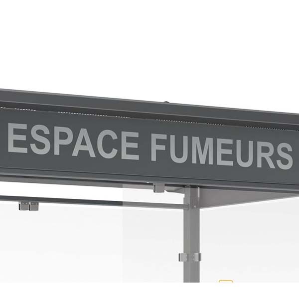 Option : Adhésif "Espace fumeurs"