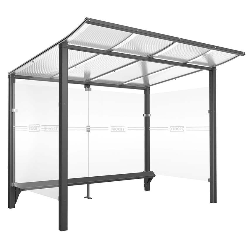 Abri vélos Modulo complet avec bardages - L. 2500 mm