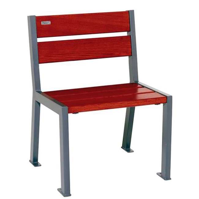 Banc public Silaos acier & bois - L. 1800 mm