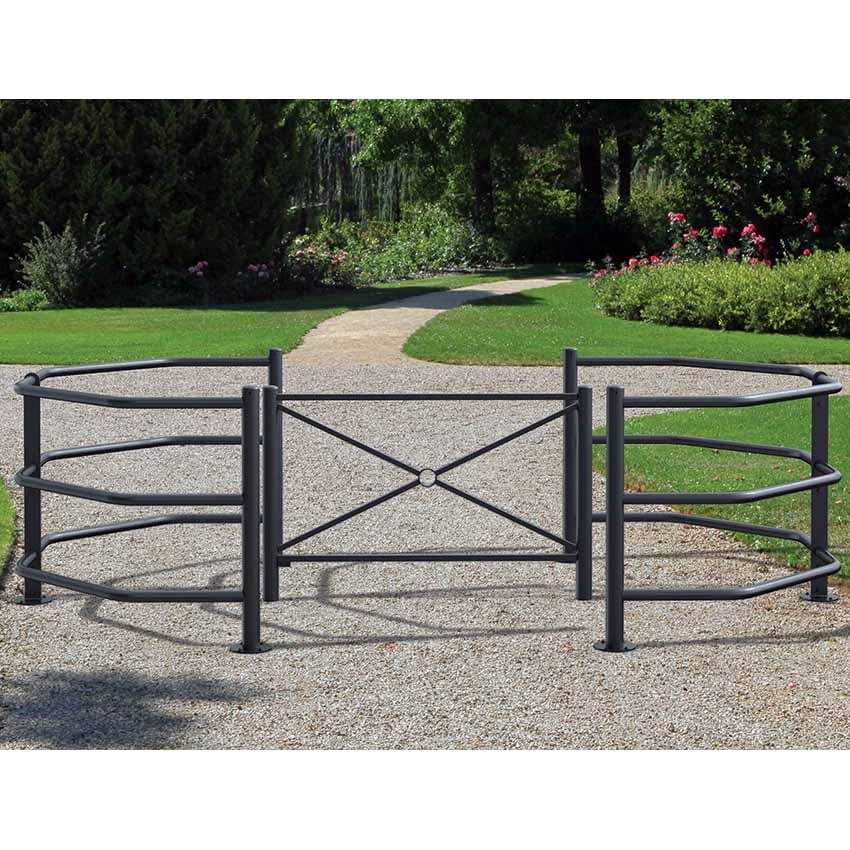 Barrière sélective d'accès fixe + Option barrière tournante