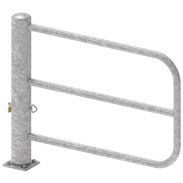 Barrière tournante acier galvanisé - L. 1400 mm