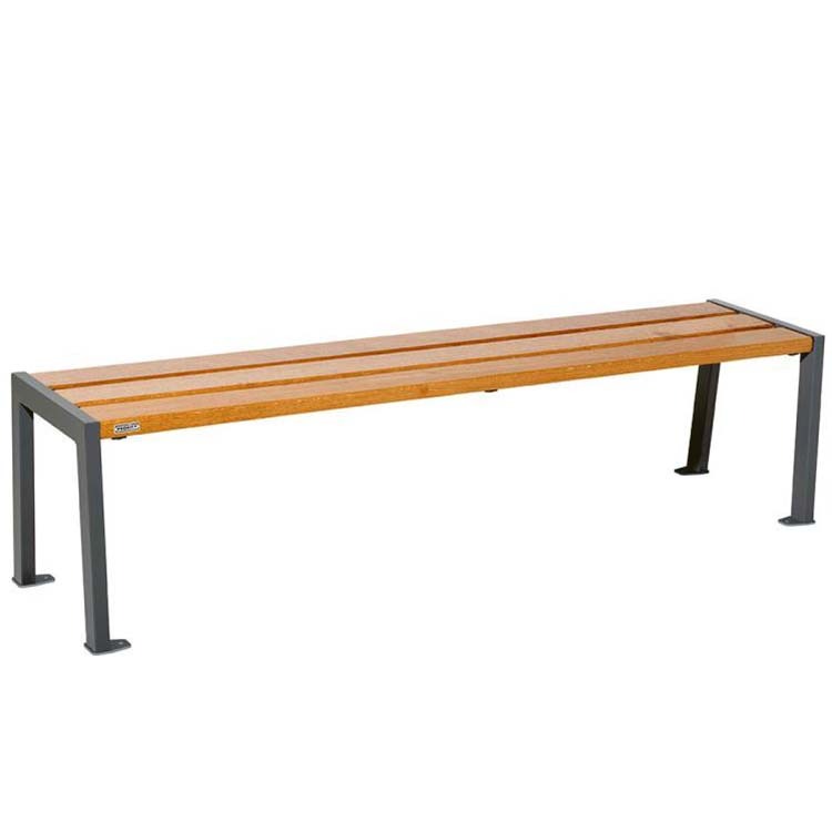 Banc public Silaos acier & bois - L. 1800 mm