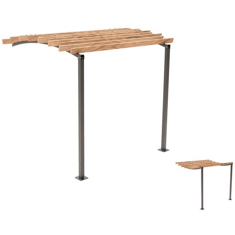 Pergola urbaine Océan - Module complémentaire latéral - P. 3020 mm