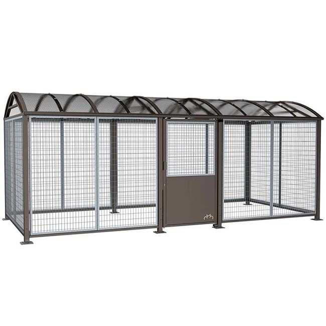 Abri vélo sécurisé XL - Version tôle décorative