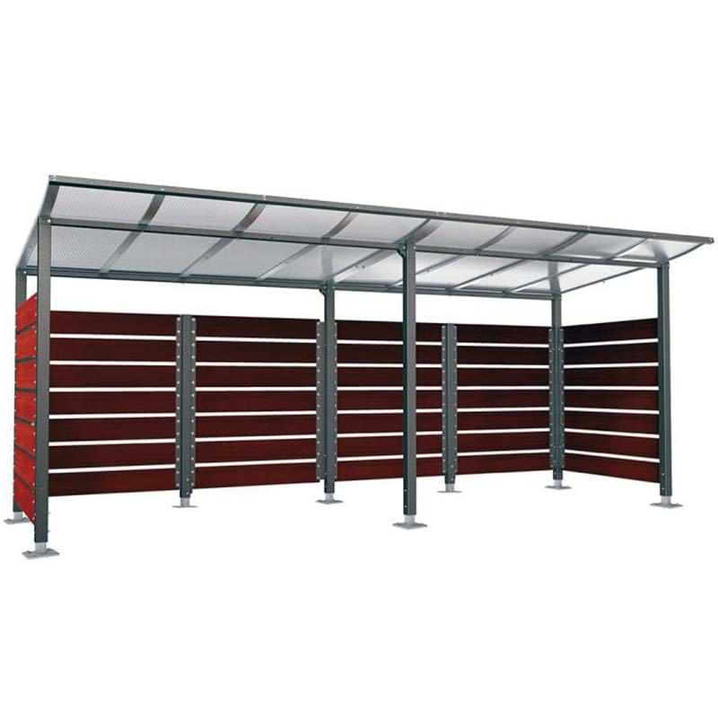 Abri cache-conteneur Modulo - P. 2000 X L. 5000 mm - Sur platines