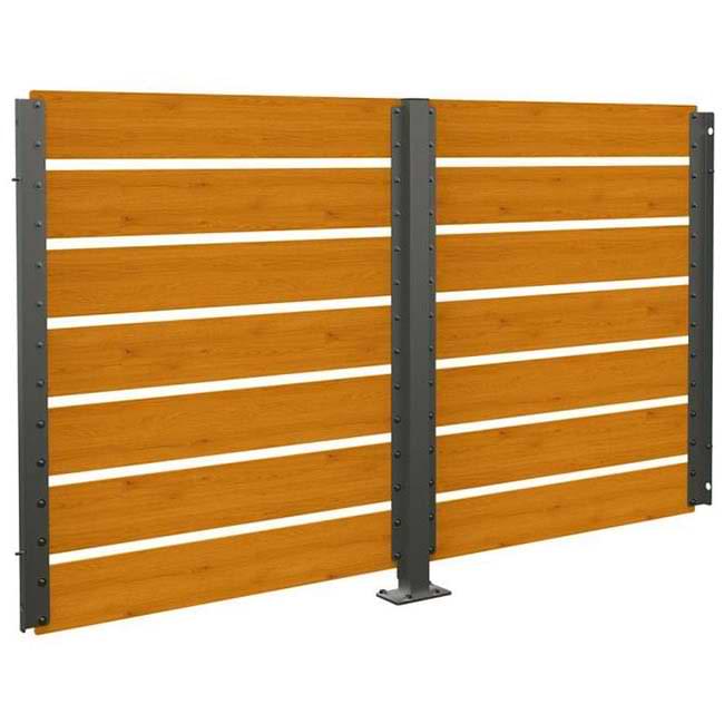 Option : Bardage de retour avant L. 2500 mm - Sur platine