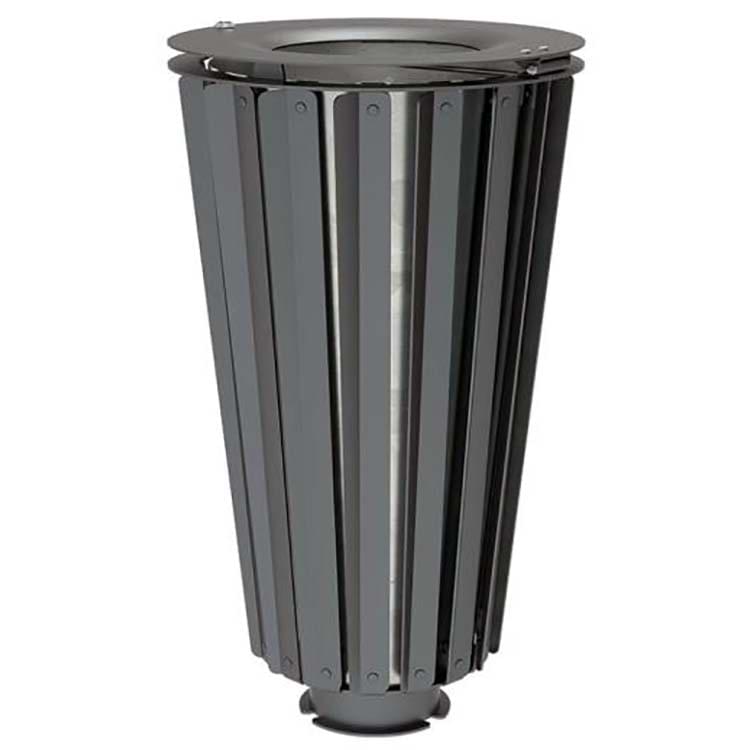 Corbeille acier Lofoten 80L avec seau galvanisé