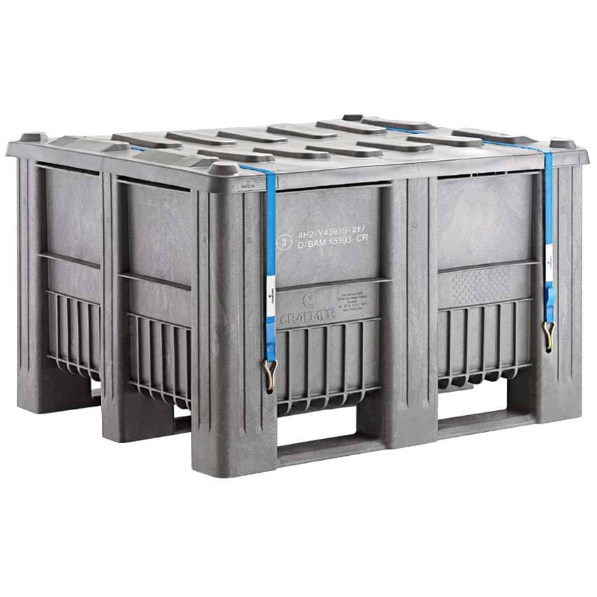 Caisse palette ADR 610 litres - Gris clair