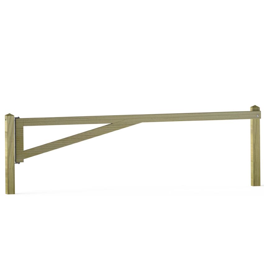 Barrière ouvrante bois - L. 4 m