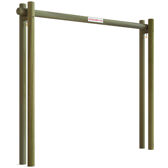 Portique limitation de hauteur bois : H. 2,10 X L. 3 m