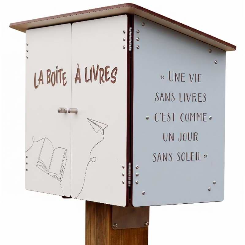 Boite à livres compact murale