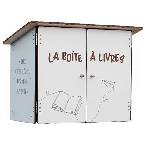Boite à livres compact murale