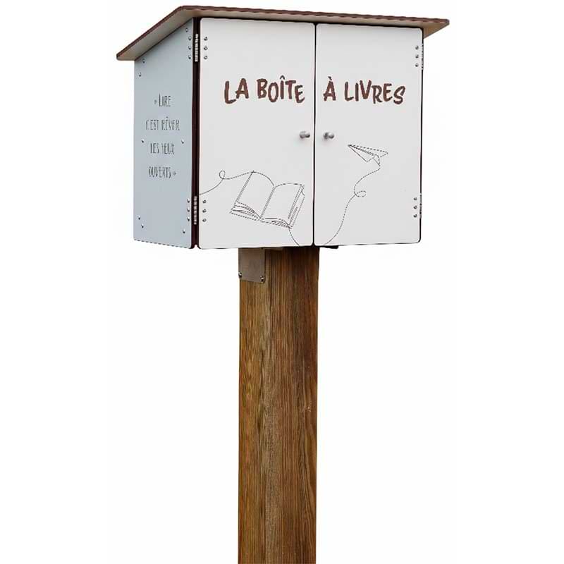 Boite à livres compact murale
