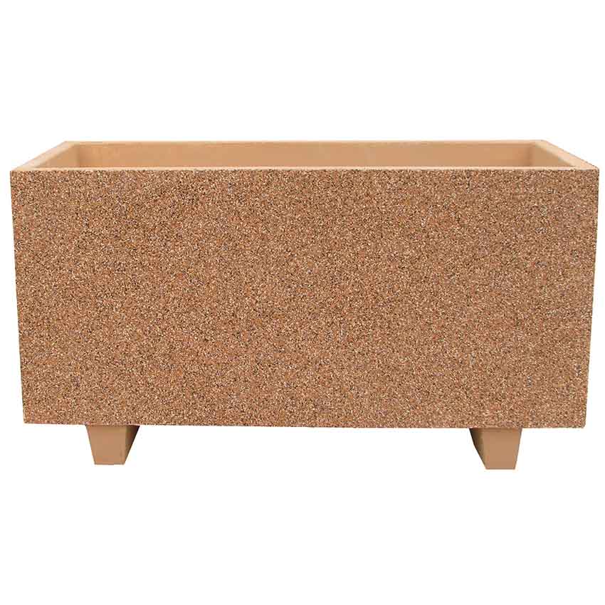 Jardinière béton avec pieds