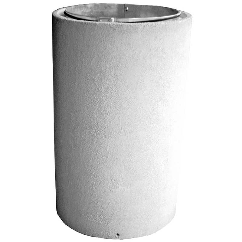 Corbeille béton Rhodes - Finition "Crépi sable"