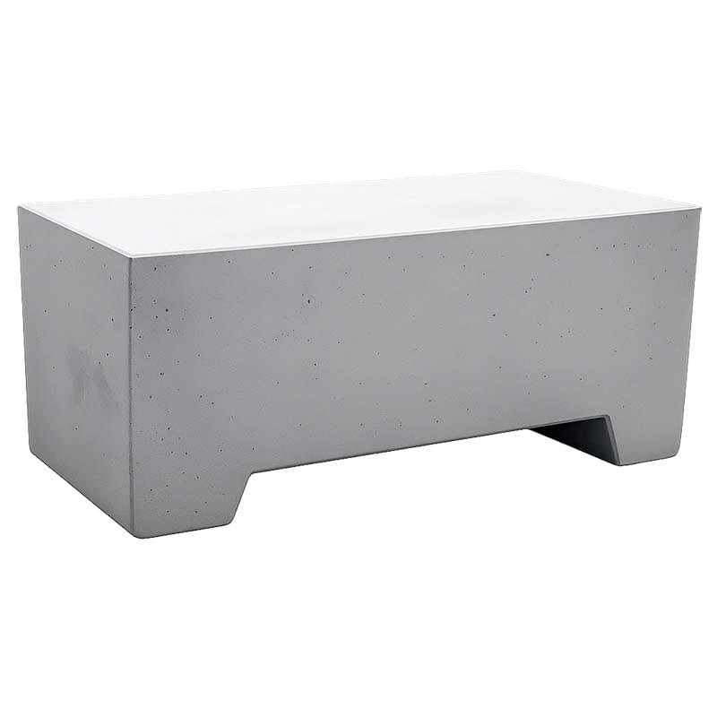 Borne mobile béton - L. 115 X l. 45 X H. 50 cm