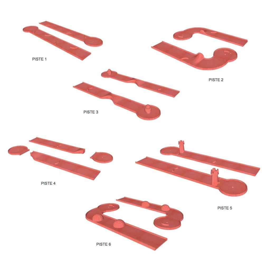 Parcours MINI-GOLF - 6 pistes - Version compacte