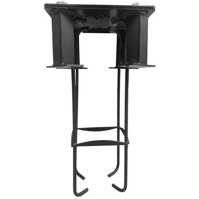 Contre-platine pour fixation but de basket sur platine