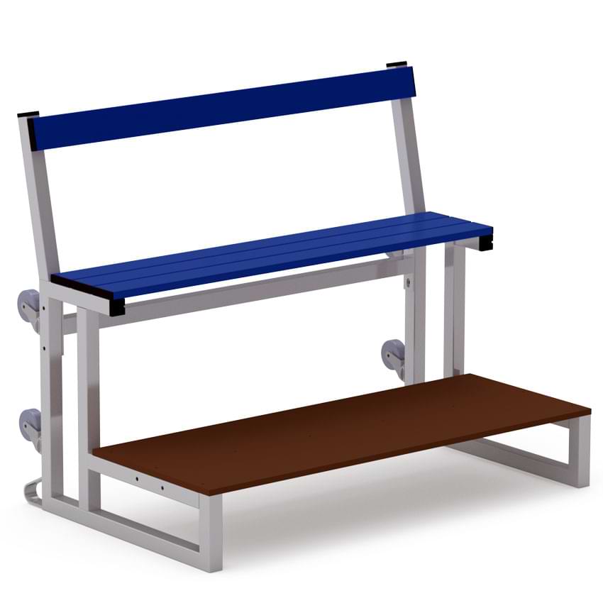 Escaliers pour tribunes mobiles 2 rangs