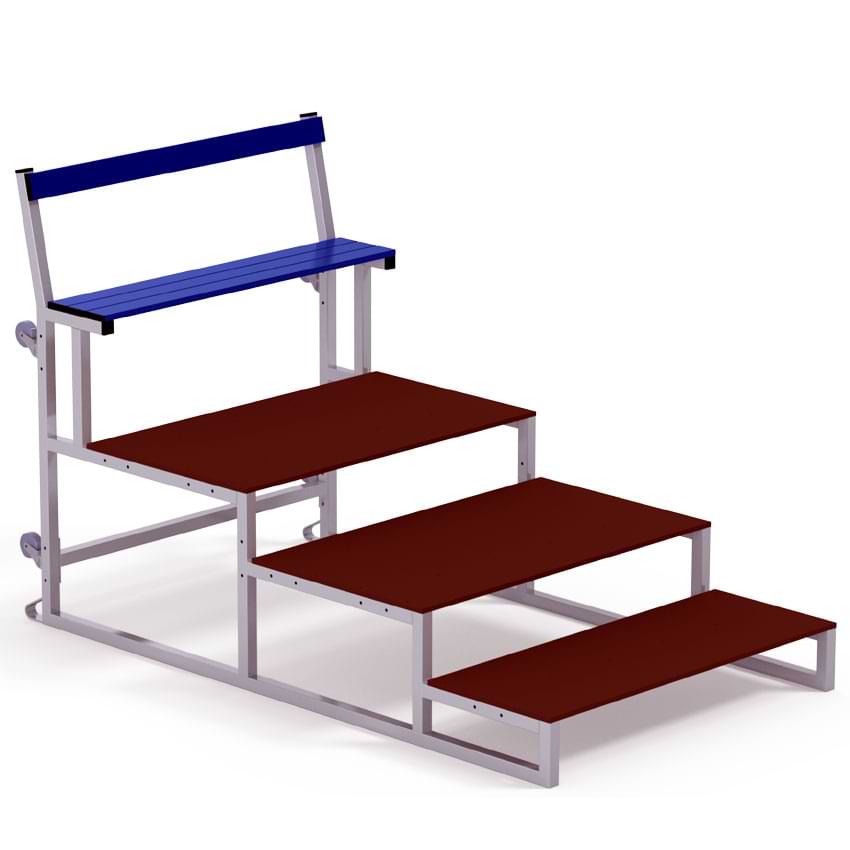 Escaliers pour tribunes mobiles 4 rangs